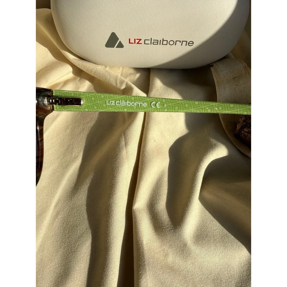 Liz Claiborne Oversized Tortoise Sunglasses w/ Case